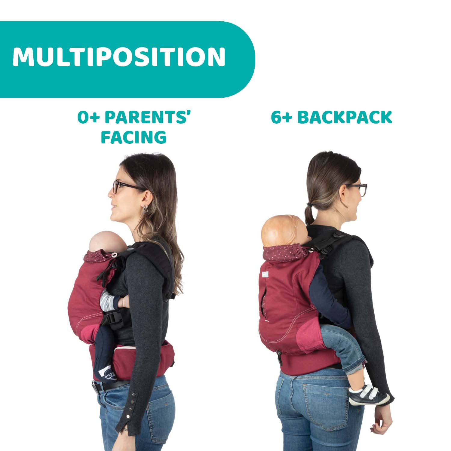 chicco-myamaki-fit-ergonomische-babytrage-baumwolle-burgundy-powder-bis-15-kg image 2