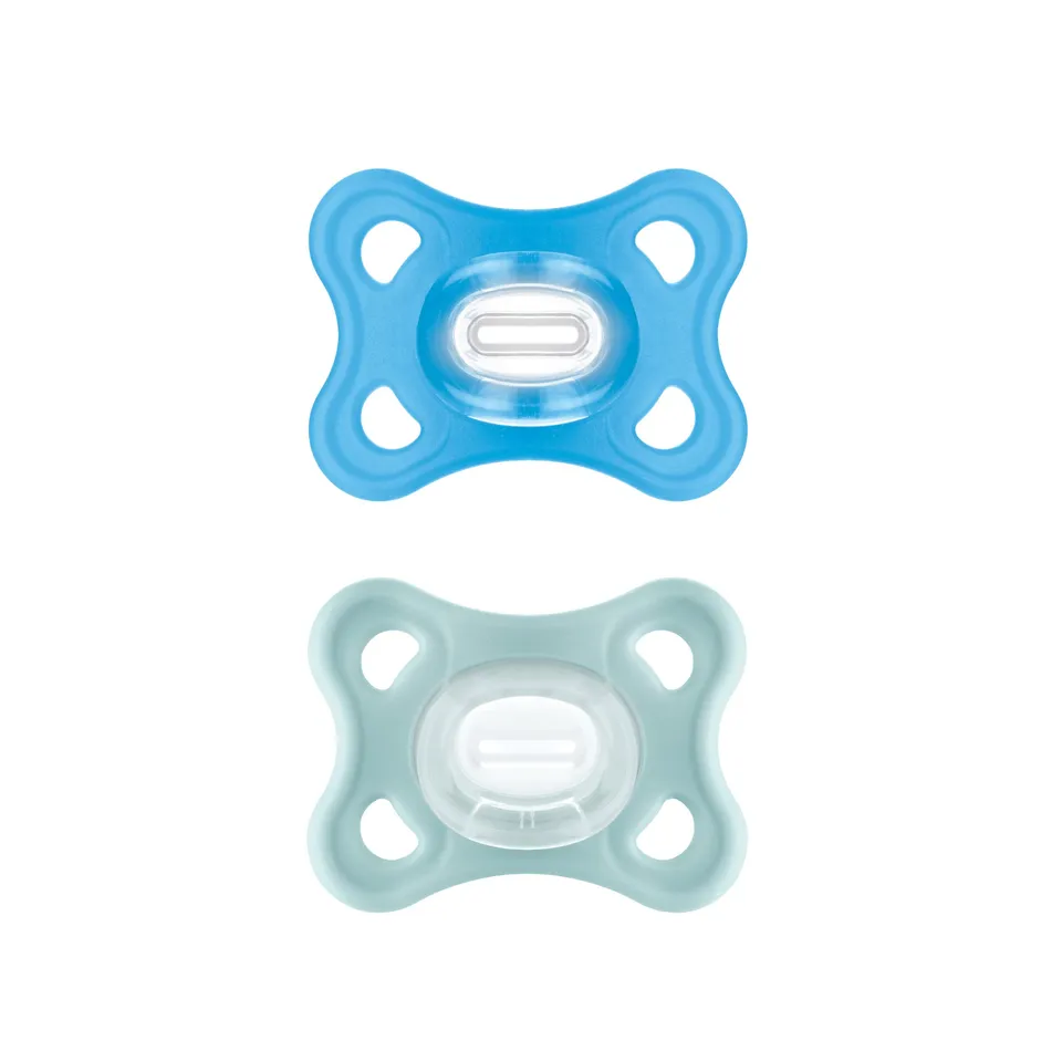mam-comfort-schnuller-0-6-monate-2er-set-silikon-blau-mint image 1