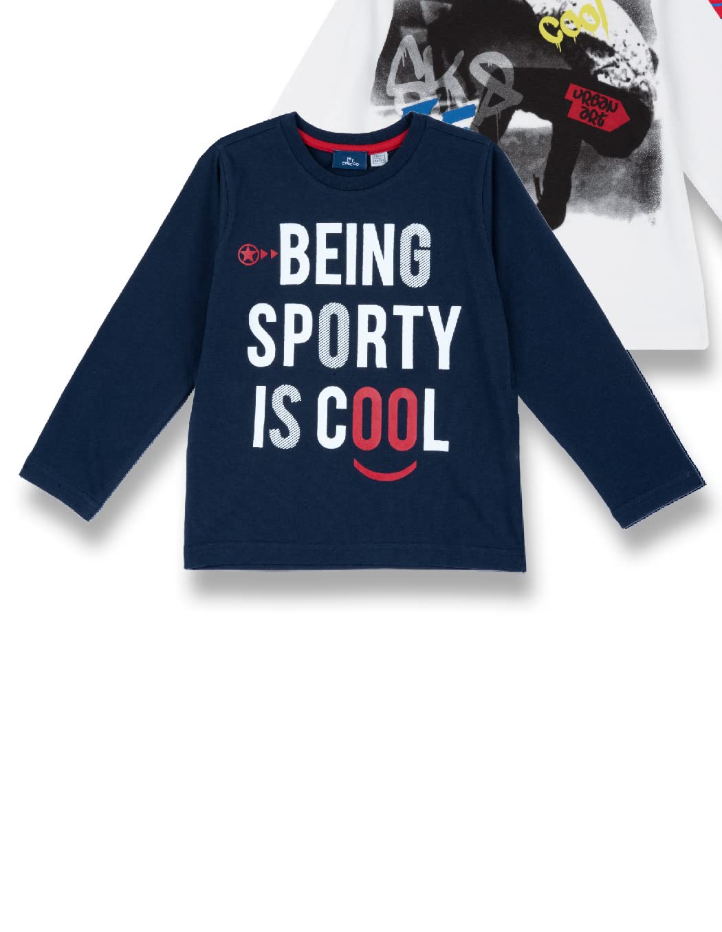 chicco-langarm-t-shirt-set-aus-baumwolle-2er-pack-f-r-jungen-und-m-dchen-designe image 3