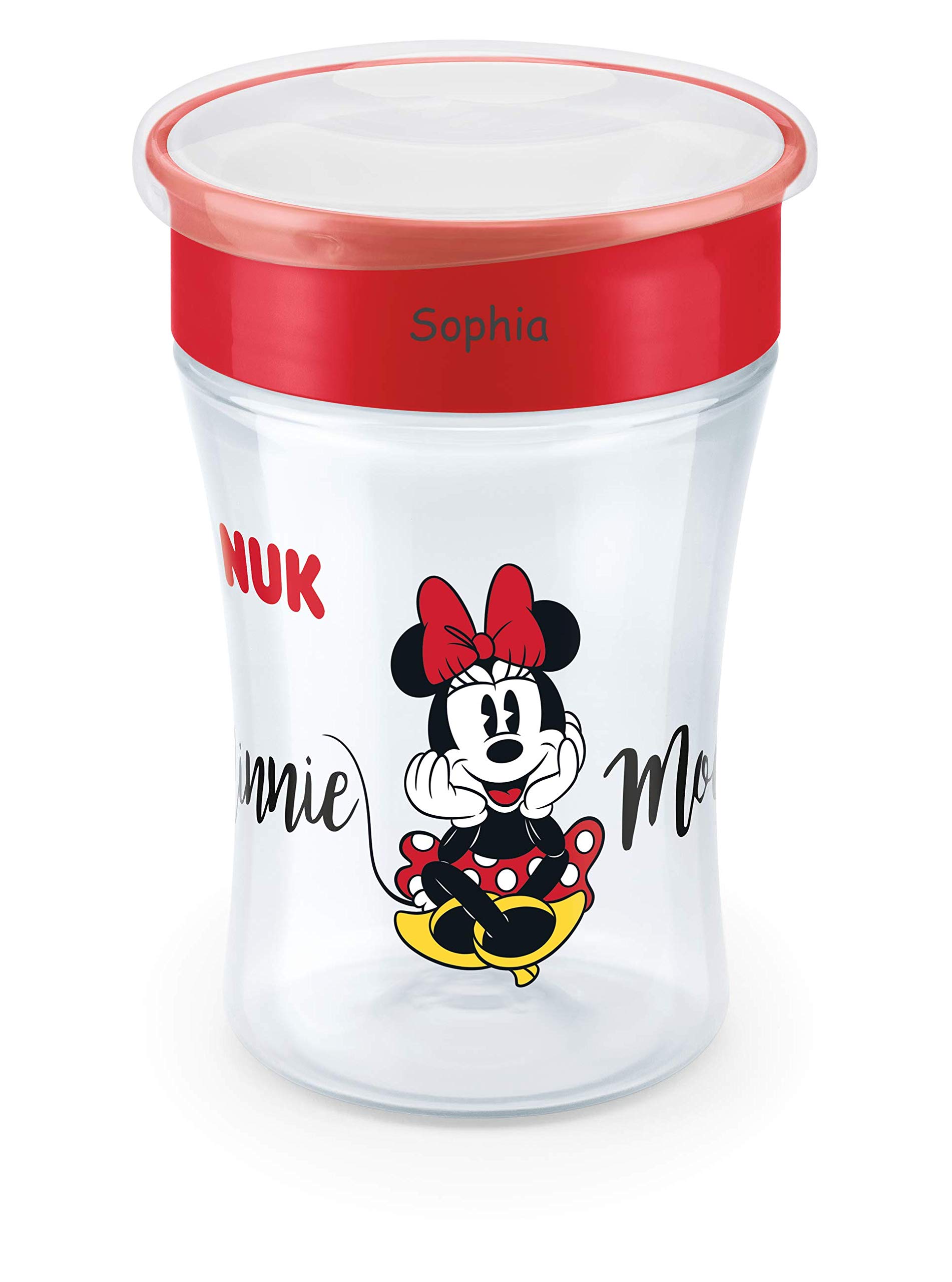 nuk-magic-cup-trinklernbecher-mit-gravur-minnie-mouse-rot-230ml-ab-8-monaten image 1