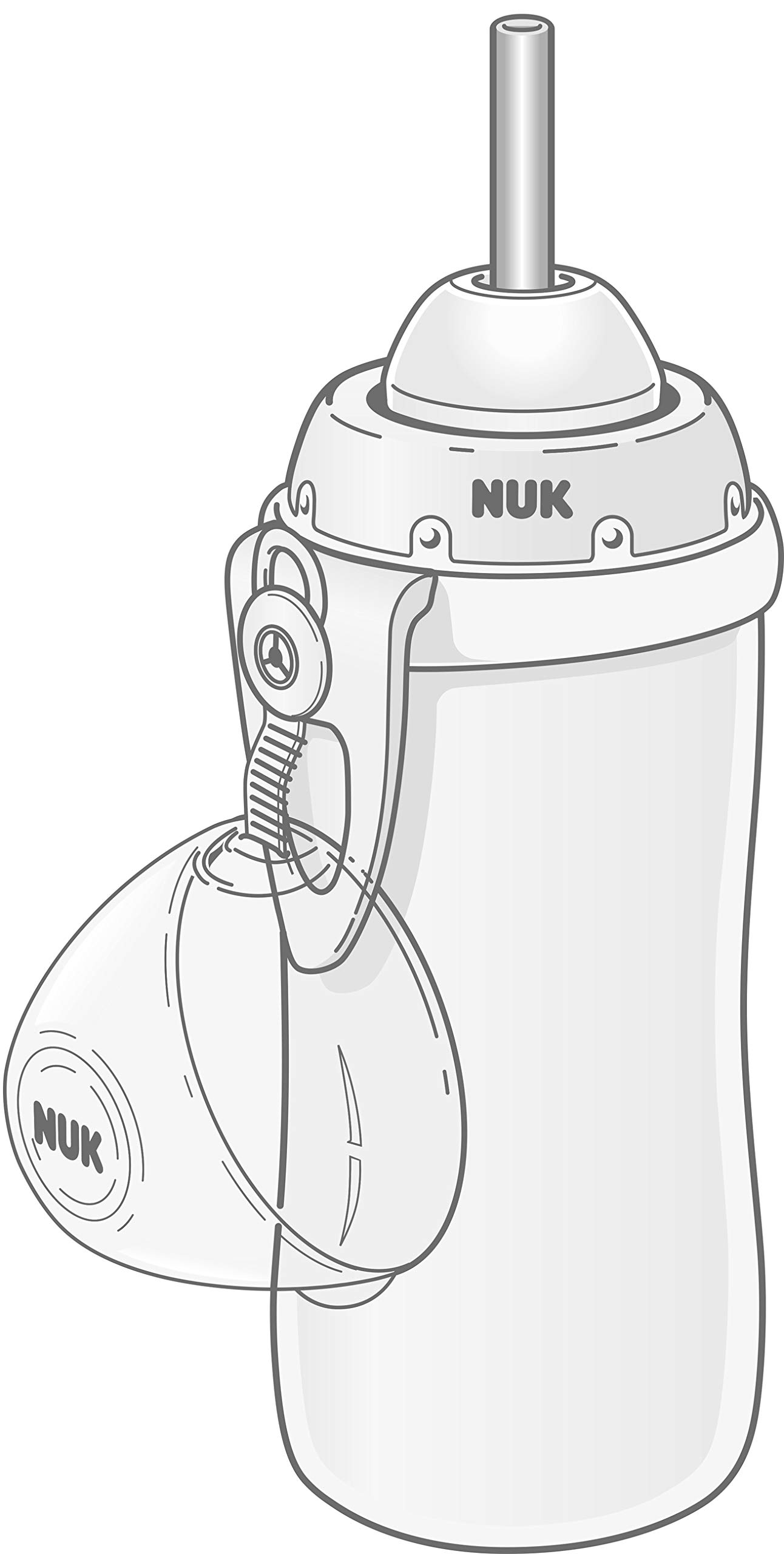 nuk-ersatztrinkhalm-f-r-flexi-cup-2-silikon-trinkhalme-mit-auslaufschutz-transpa image 4