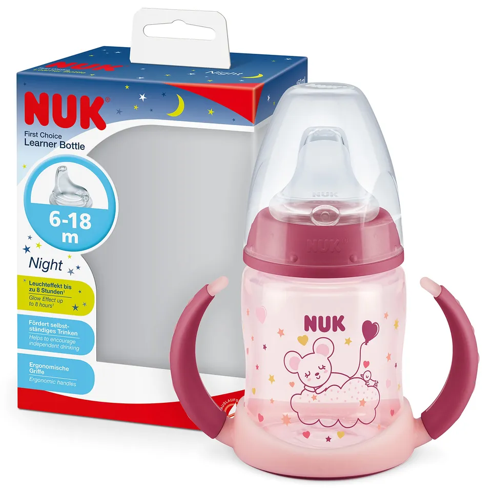 nuk-first-choice-trinklernflasche-night-6-18-monate-150-ml-anti-colic-ventil-aus image 1