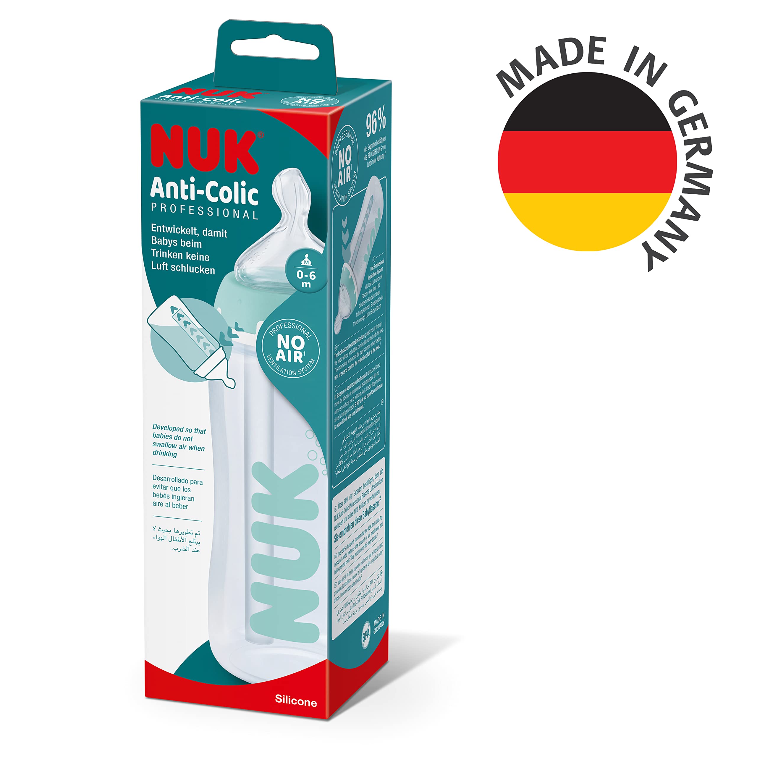 nuk-first-choice-professional-anti-colic-babyflasche-300-ml-0-6-monate-temperatu image 6