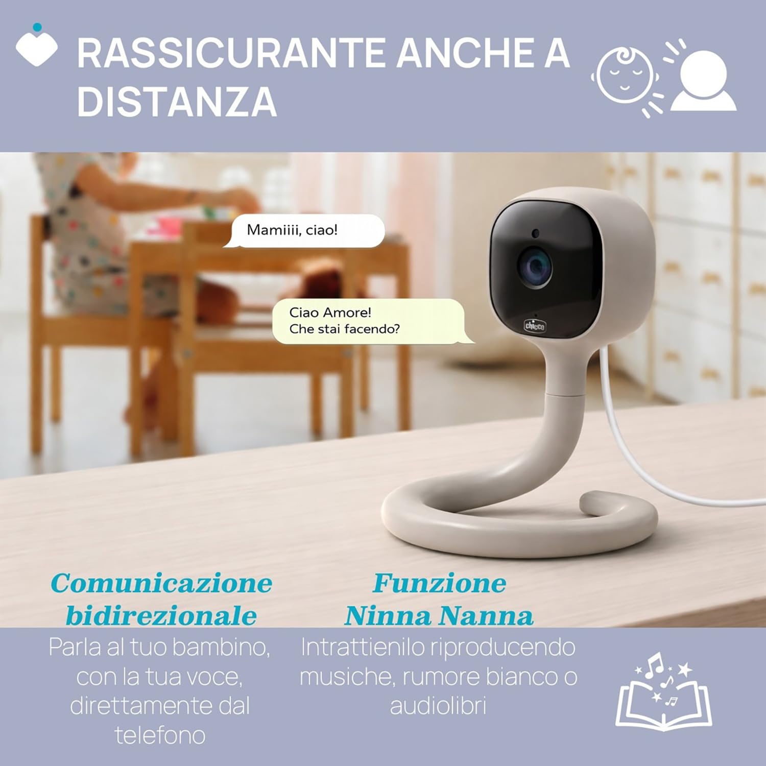 chicco-video-babyphone-wi-fi-smart-ai-2k-uhd-kamera-infrarot-nachtsicht-app-smar image 8