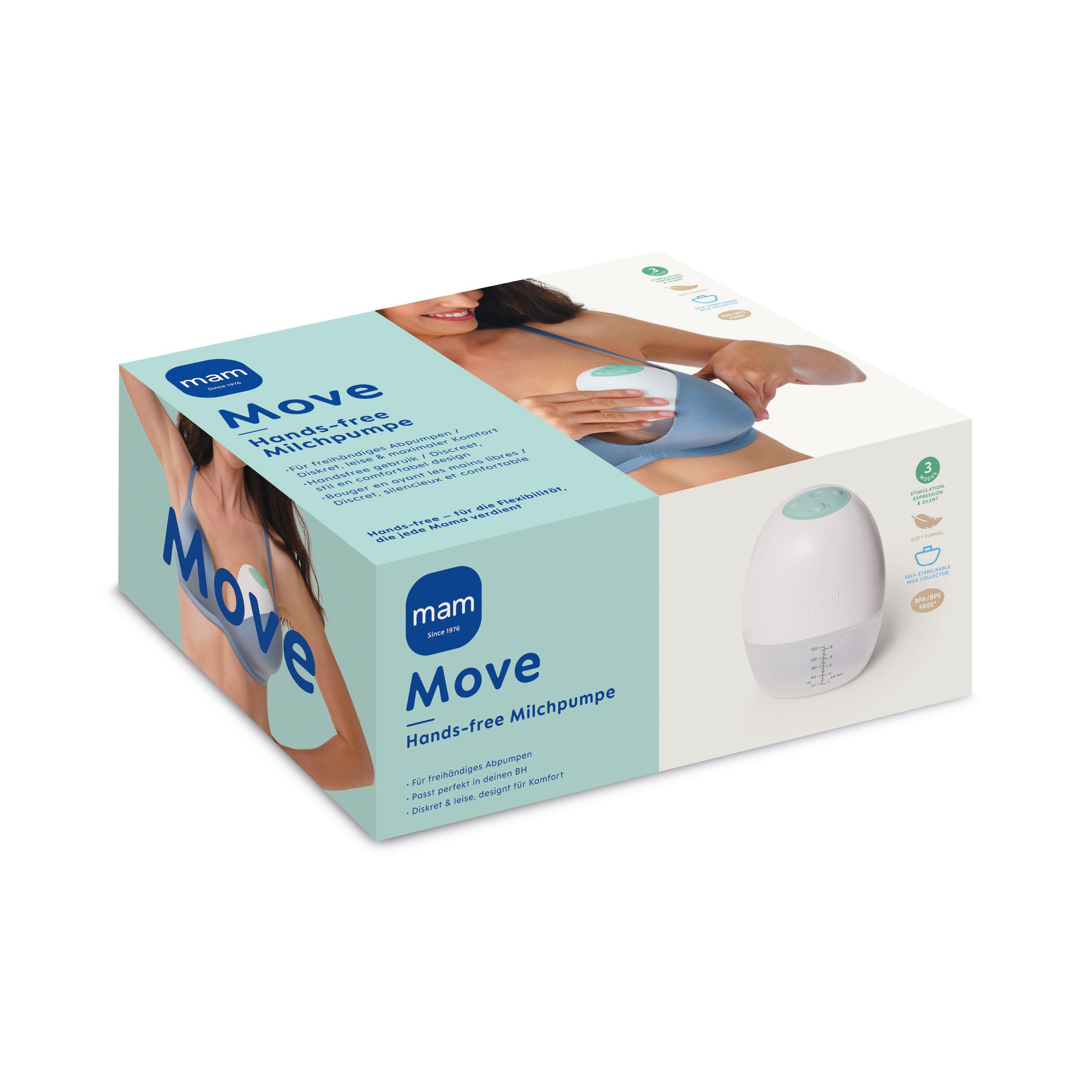 mam-move-milchpumpe-hands-free-ohne-schl-uche-oder-kabel-mit-3-modi-und-5-saugst image 2