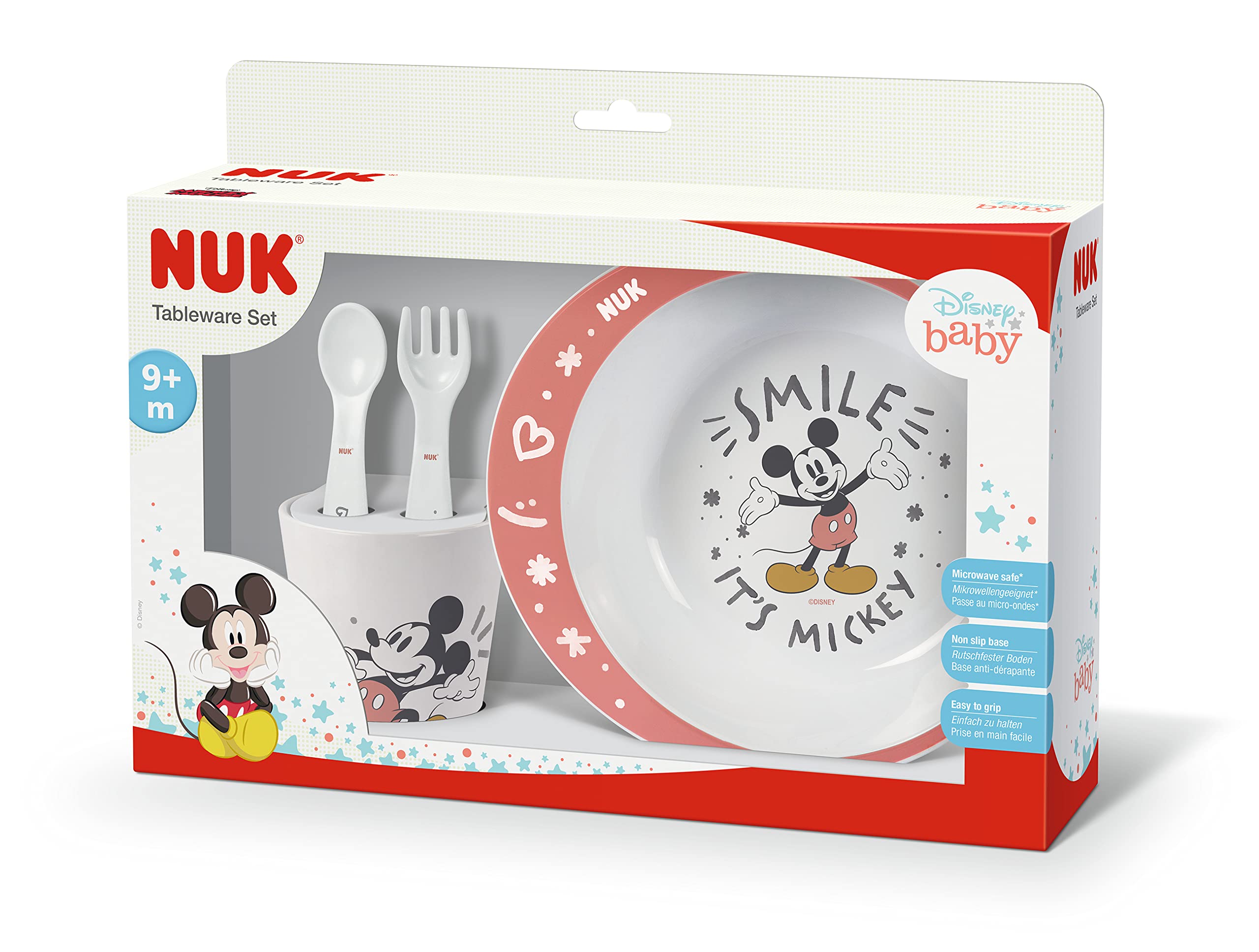 nuk-disney-micky-geschirrset-ab-6-monaten-enth-lt-teller-gabel-l-ffel-und-becher image 2