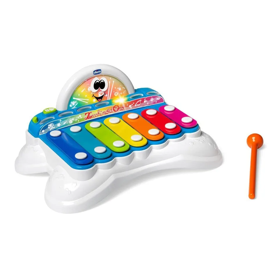 chicco-spiel-regenbogen-xylophon-2-in-1-musikspielzeug-mit-7-metallst-ben-elektr image 1