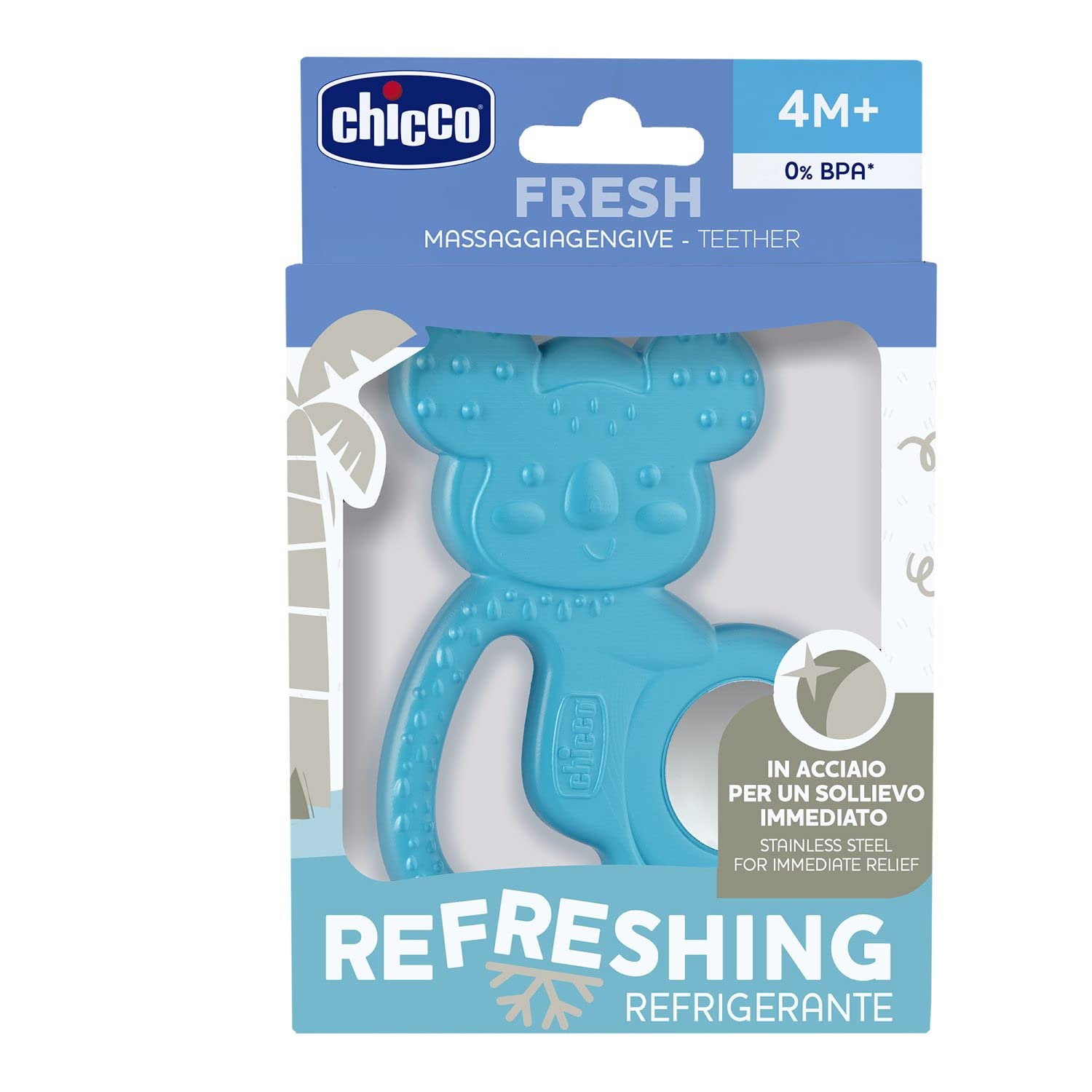 chicco-bei-ring-fresh-power-3d-koala-k-hlbarer-silikon-bei-ring-mit-edelstahlein image 1