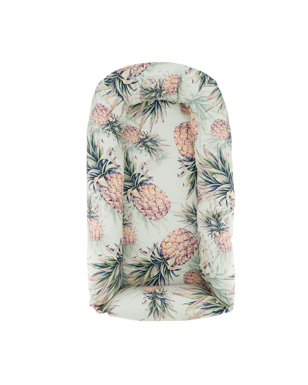 twistshake-bezug-f-r-babynest-aus-100-baumwolle-ananas-muster-mintfarben-passend image 3