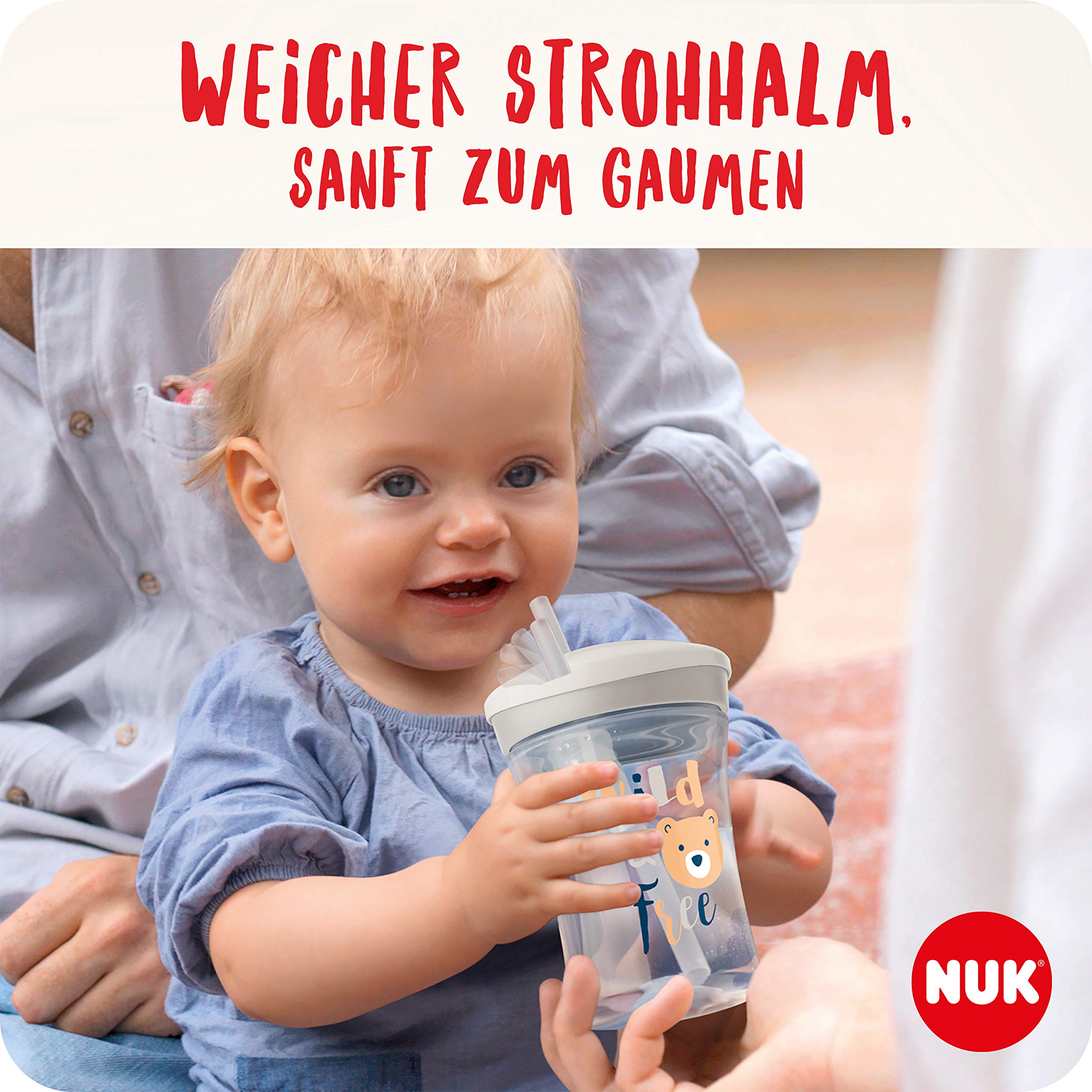 nuk-action-cup-trinklernbecher-ab-12-monaten-drehdeckel-mit-weichem-strohhalm-23 image 2