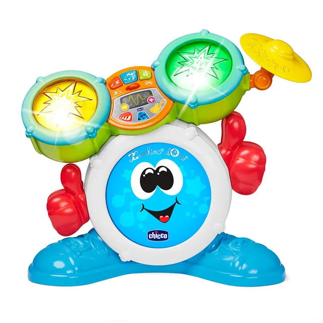 chicco-rockband-schlagzeug-musikspielzeug-ab-1-jahr image 1