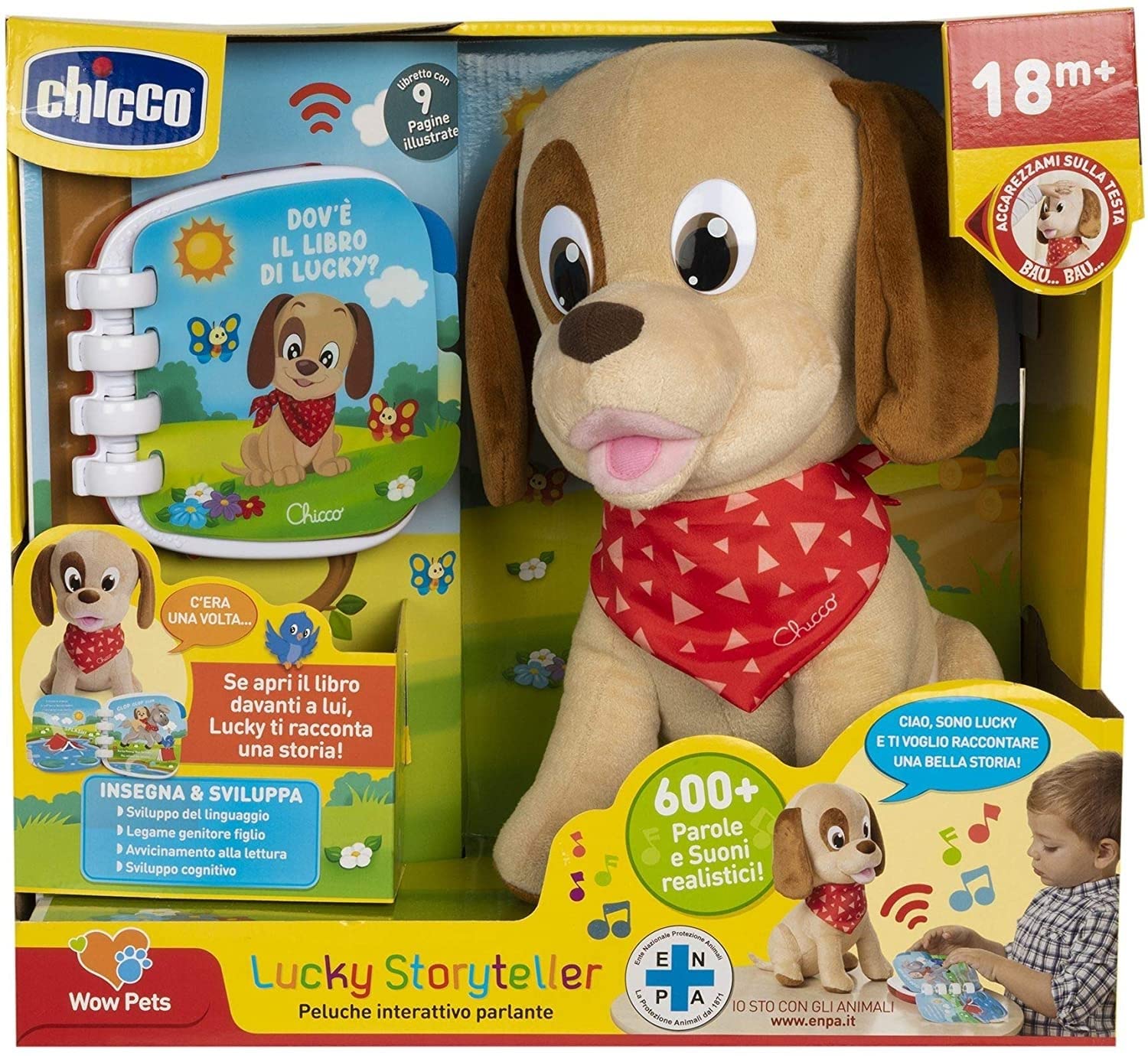 chicco-lucky-the-little-puppy-interaktiver-pl-schhund-mit-buch-ab-18-monaten image 1