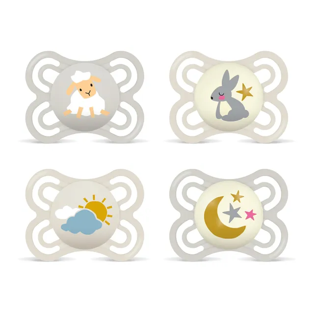 mam-perfect-day-night-schnuller-4er-set-0-6-monate-94-akzeptanz-skinsoft-silikon image 1