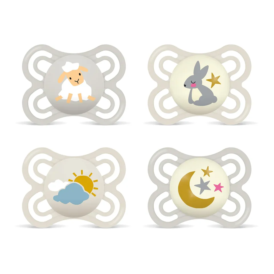 mam-perfect-day-night-schnuller-4er-set-0-6-monate-94-akzeptanz-skinsoft-silikon image 1