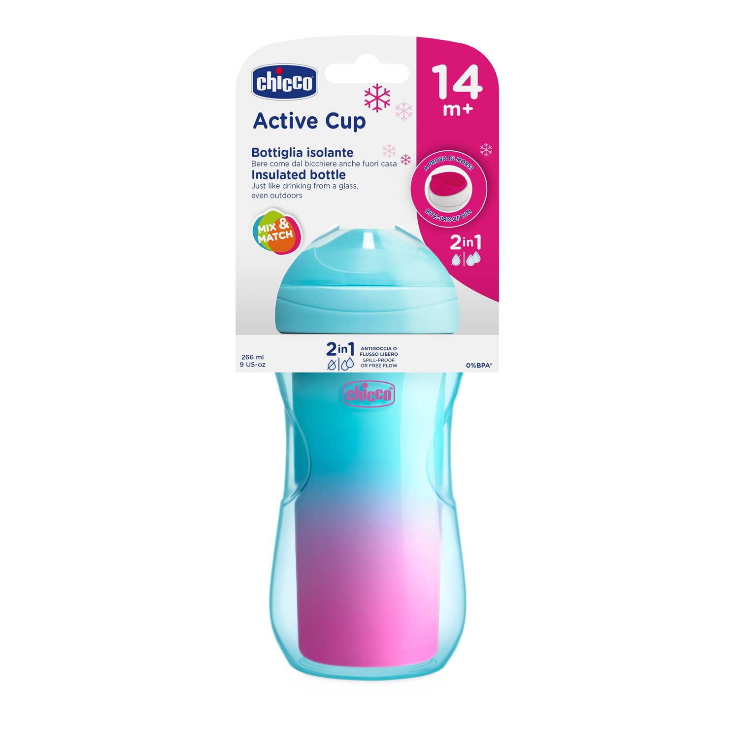 chicco-active-trinklernbecher-266-ml-14-monate-thermobecher-auslaufsicher image 5