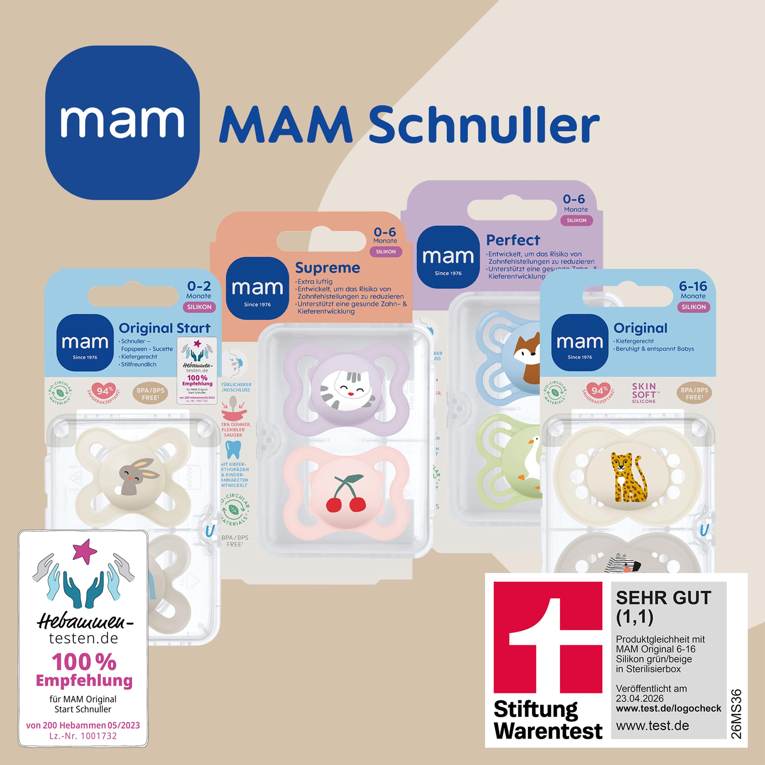 mam-original-schnuller-16-monate-4er-set-elefant-leopard-skinsoft-silikon image 3