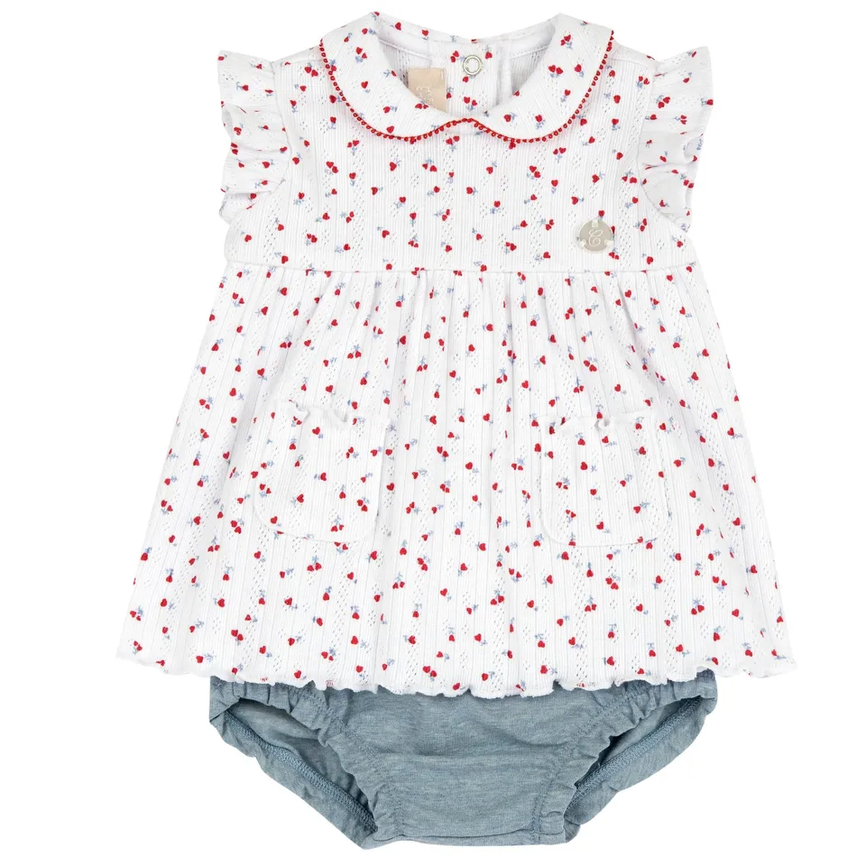 chicco-baby-m-dchen-kleid-mit-integrierter-hose-aus-weichem-stoff-mit-elegantem- image 1