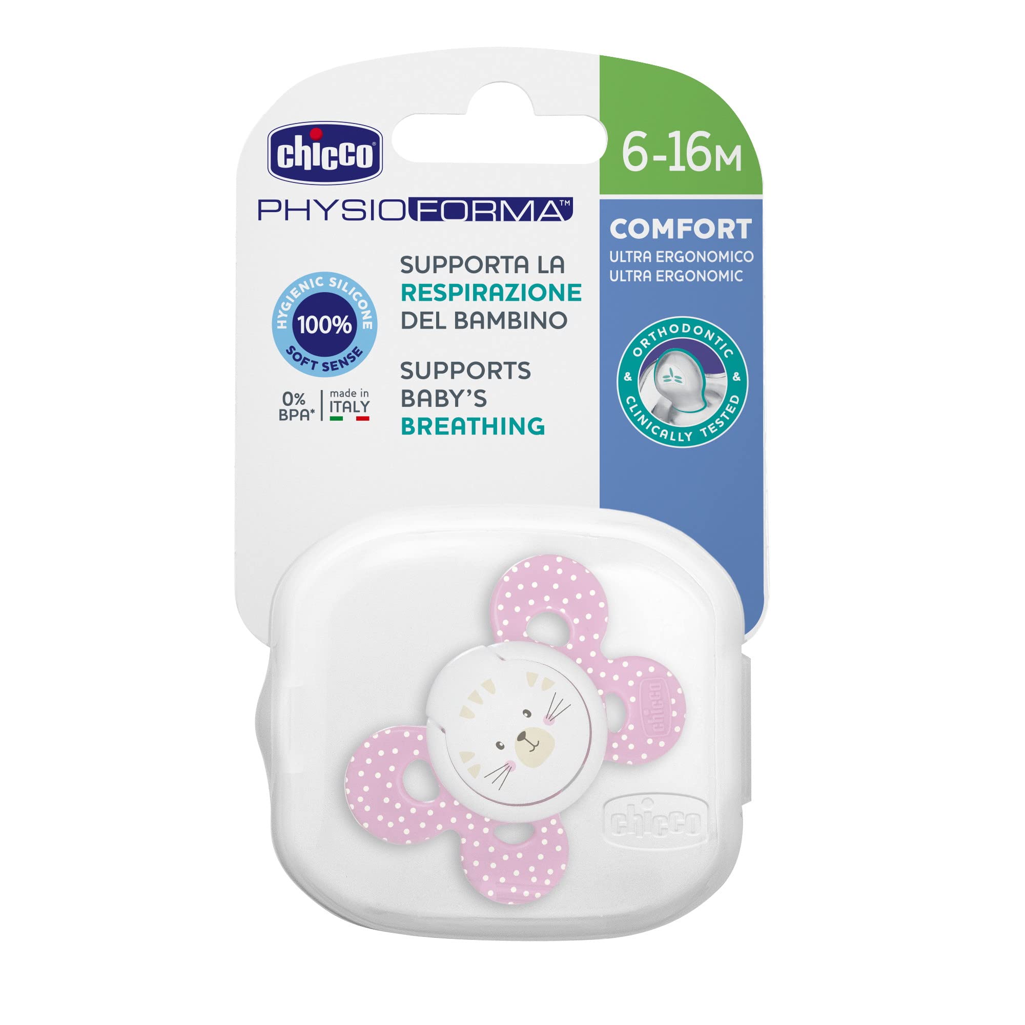 chicco-physioforma-comfort-schnuller-6-16-monate-1-st-ck-silikon-sauger-rosa-unt image 2