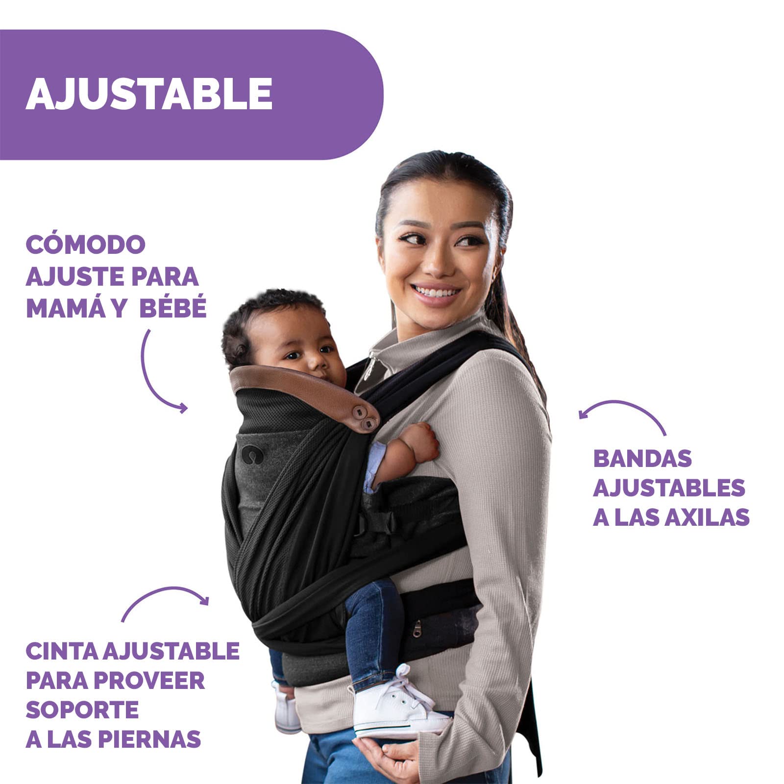 chicco-boppy-adjust-comfit-babytrage-bis-15-kg-schwarz image 3