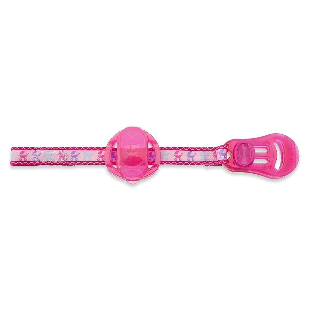 chicco-schnullerband-mit-saugerschutz-und-clip-rosa image 3