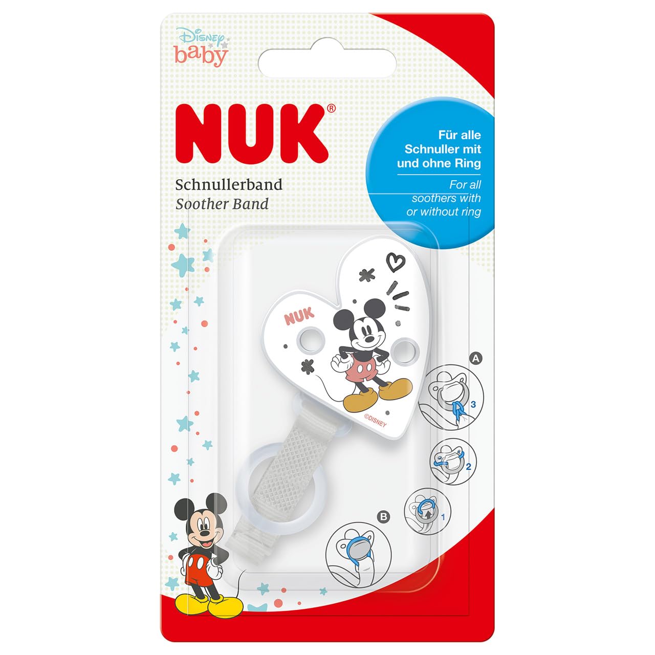 nuk-schnullerkette-disney-mickey-f-r-schnuller-mit-und-ohne-ring image 1