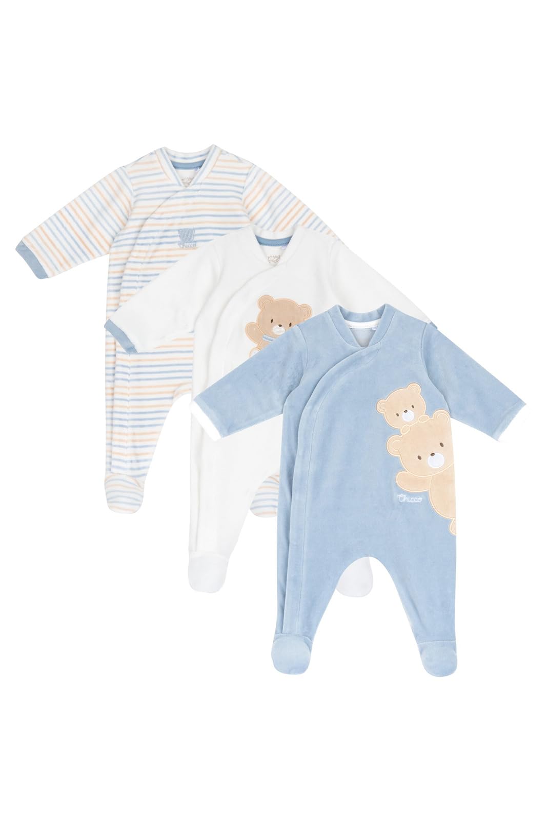 chicco-babystrampler-f-r-jungen-3er-set-weiche-nicki-strampler-mit-f-chen-0-24-m image 1