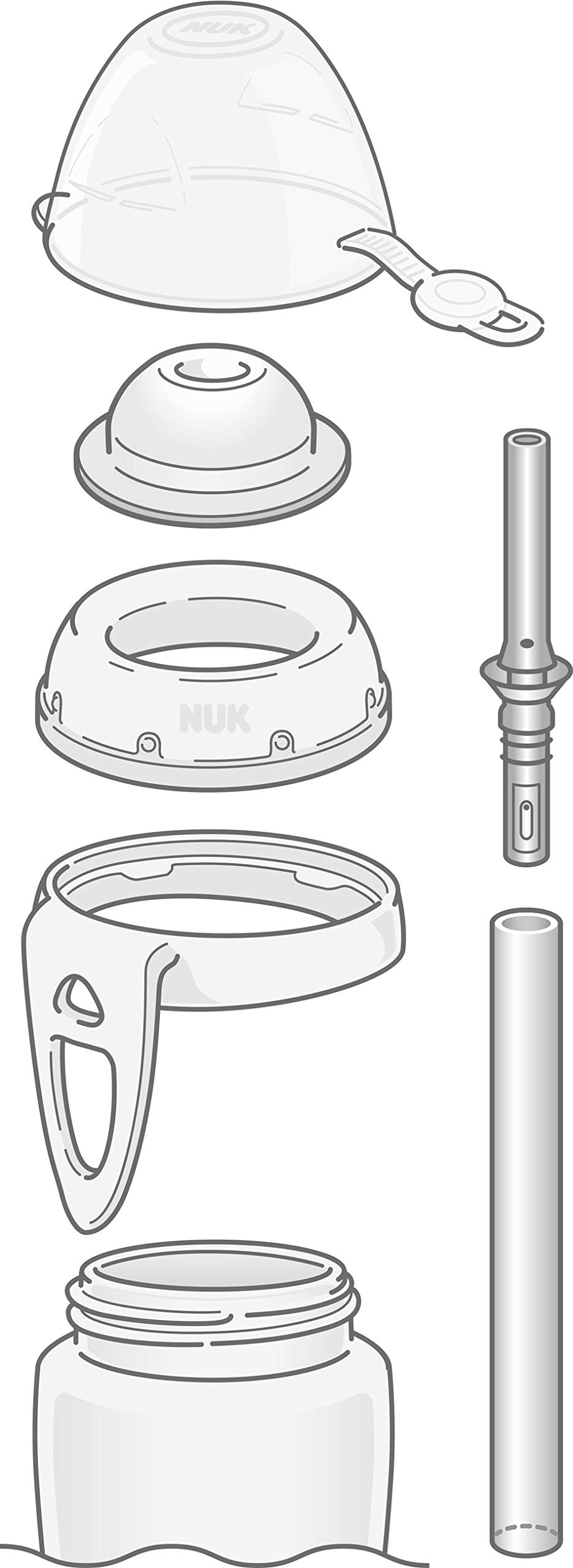 nuk-ersatztrinkhalm-f-r-flexi-cup-2-silikon-trinkhalme-mit-auslaufschutz-transpa image 3