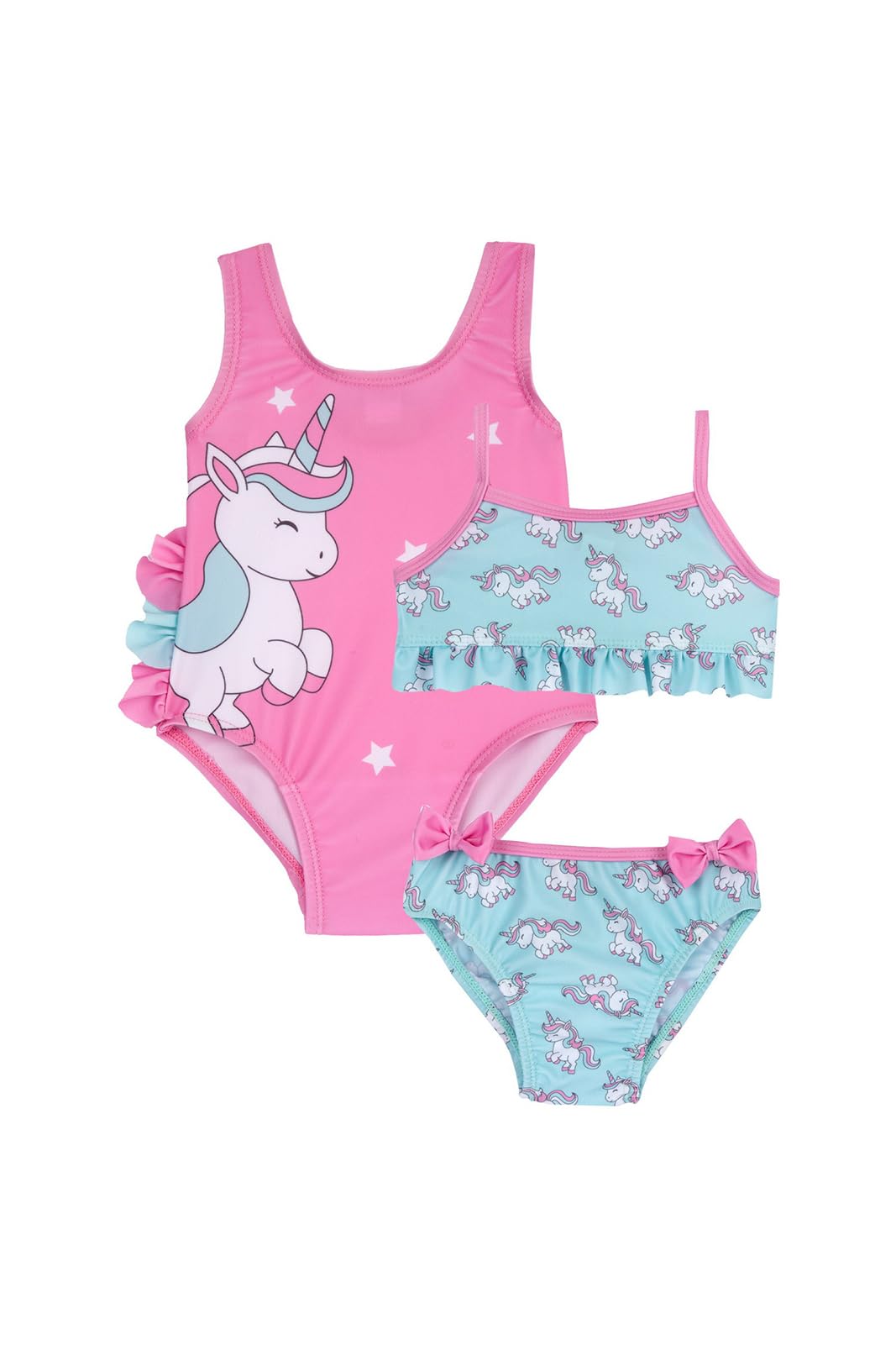chicco-baby-badeanzug-set-mit-2-einhorn-badeanz-gen-einteiler-und-bikini-f-r-m-d image 6