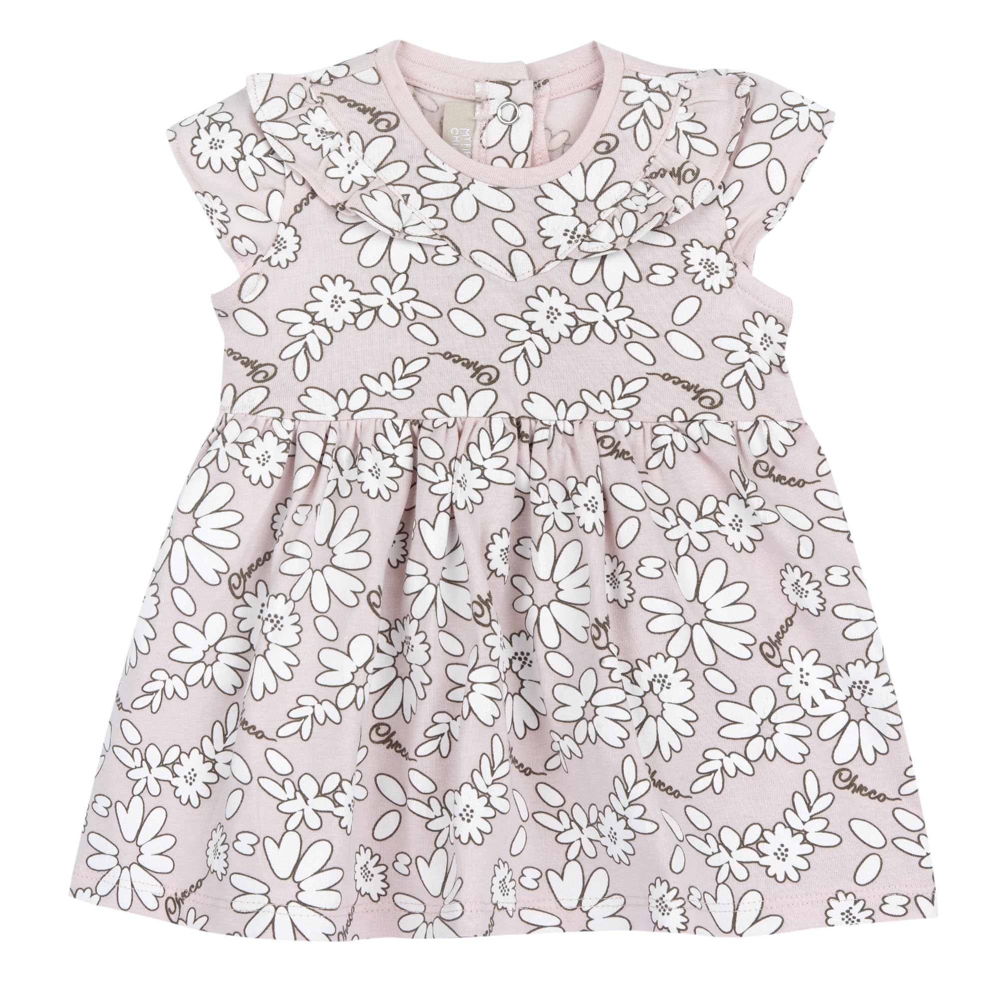 chicco-m-dchen-kleid-kurzarm-leichte-baumwolle-festkleid-designed-in-italy image 4