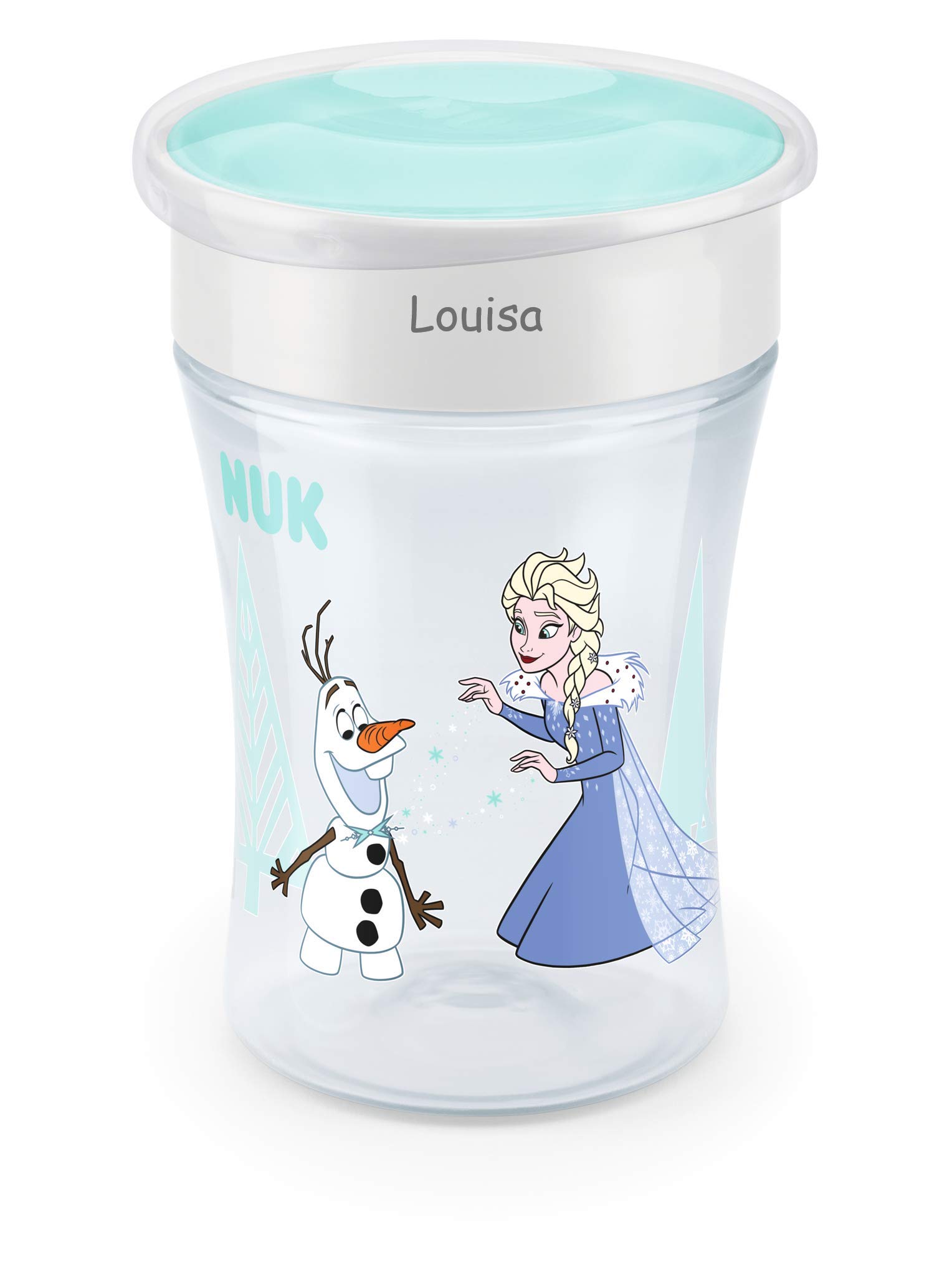 nuk-magic-cup-trinklernbecher-230ml-mit-gravur-katze-hund-violett image 1