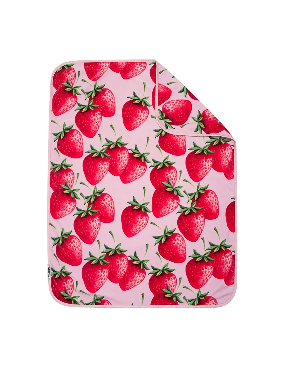 twistshake-babydecke-f-r-kinderwagen-aus-oeko-tex-samt-75-x-100-cm-erdbeeren-mus image 1