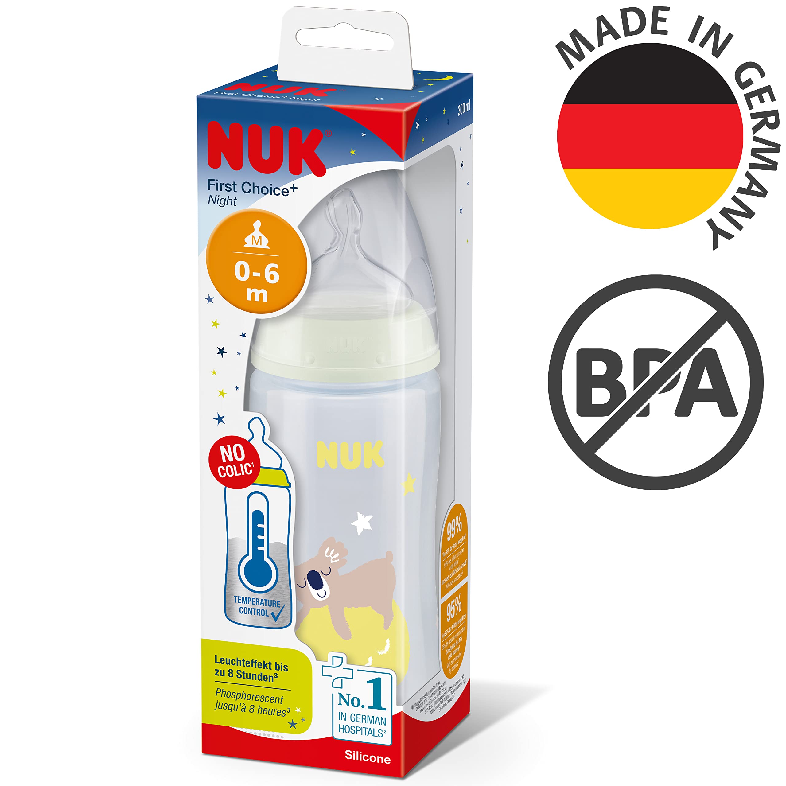 nuk-first-choice-night-babyflasche-300-ml-0-6-monate-koala image 7