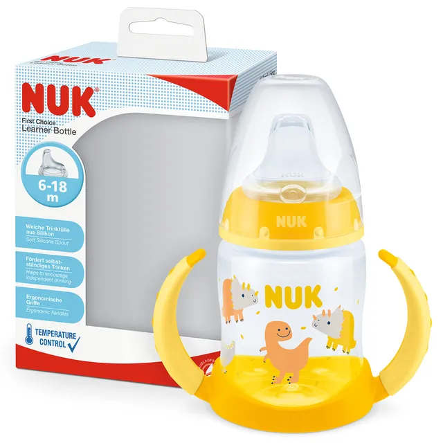 nuk-first-choice-trinklernflasche-150-ml-6-18-monate-temperature-control-auslauf image 1