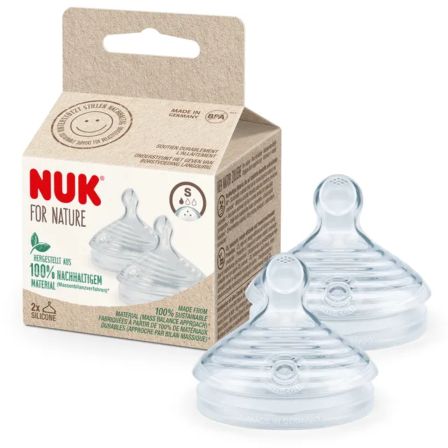 nuk-for-nature-ersatz-silikon-trinksauger-0-6-monate-2-st-ck image 1