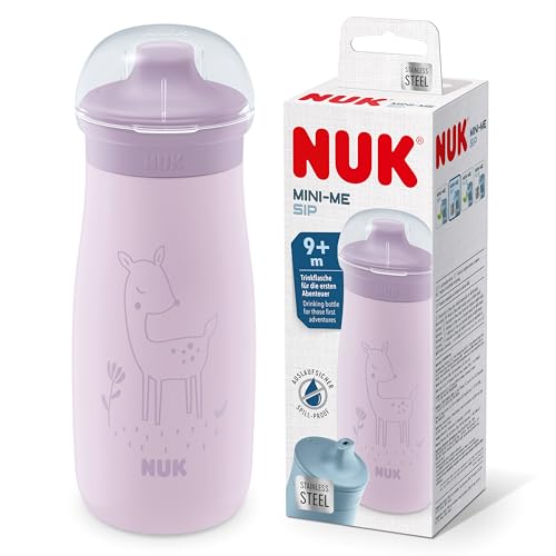 nuk-mini-me-sip-edelstahl-trinkflasche-300-ml-ab-9-monate-lila-reh image 8