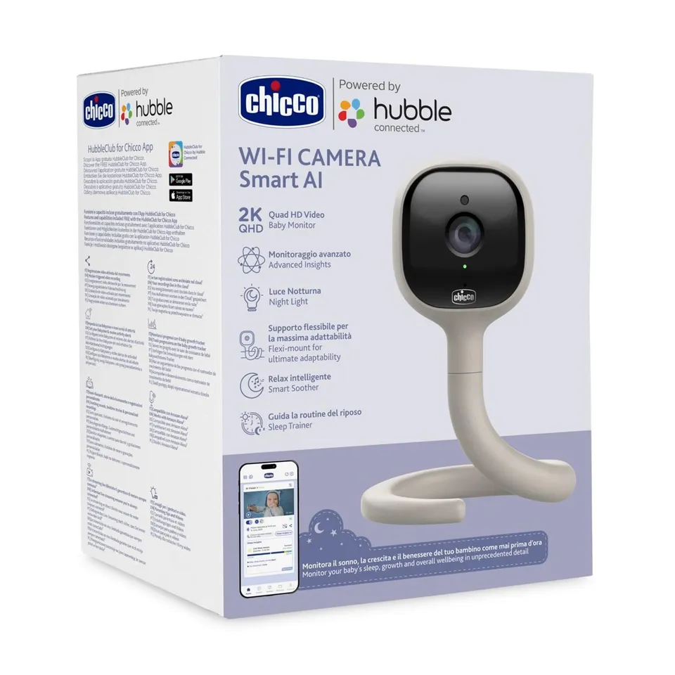 chicco-video-babyphone-wi-fi-smart-ai-2k-uhd-kamera-infrarot-nachtsicht-app-smar image 1