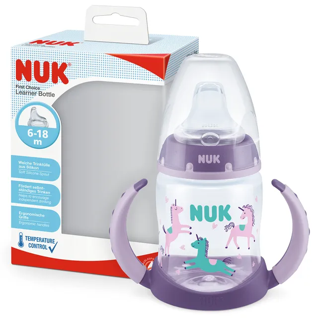nuk-first-choice-trinklernflasche-150-ml-6-18-monate-einhorn image 1