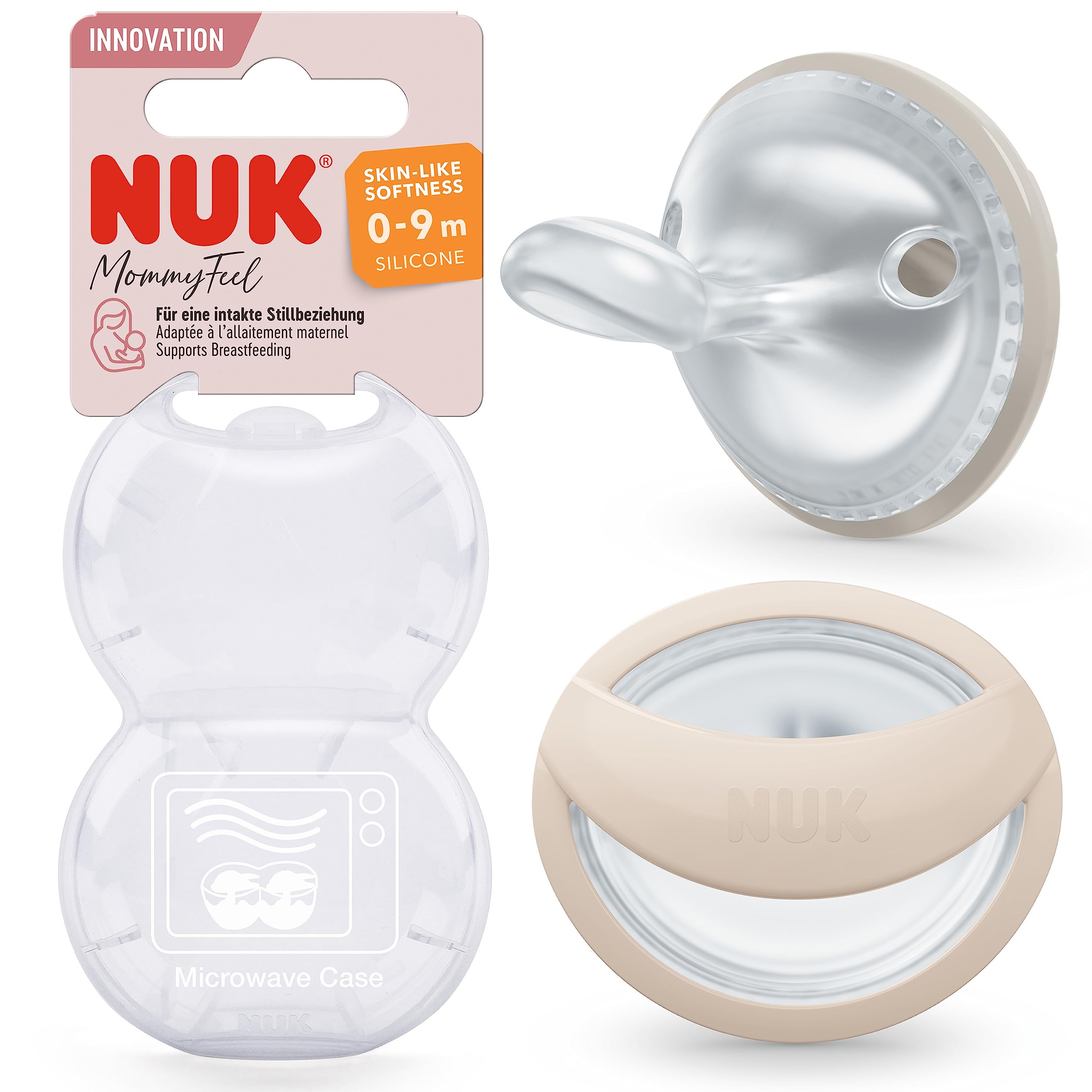nuk-mommyfeel-beruhigungssauger-0-9-monate-stillfreundliche-silikon-sauger-bpa-f image 1