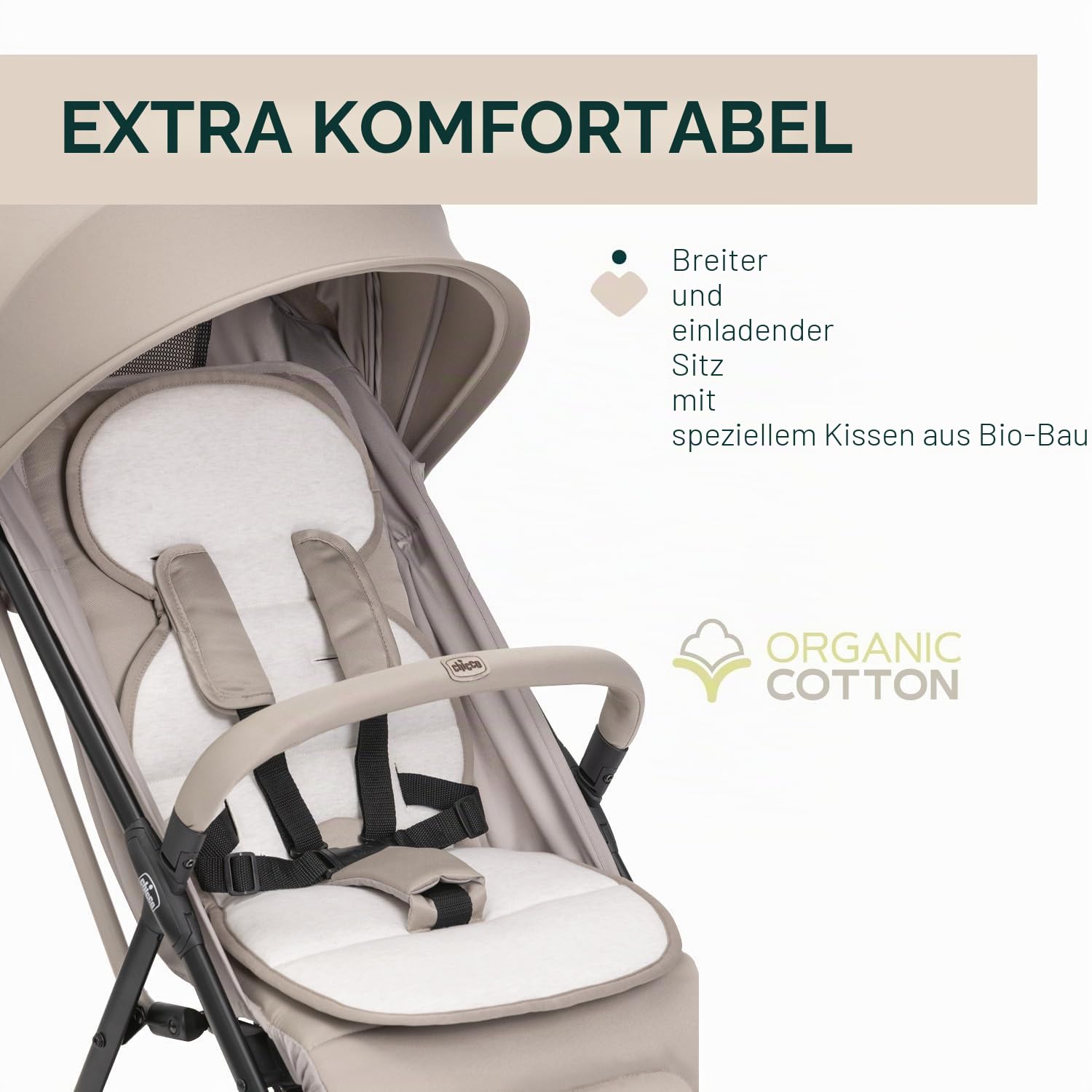 chicco-kinderwagen-taormina-ab-geburt-bis-22-kg-zusammenklappbar-beige image 3
