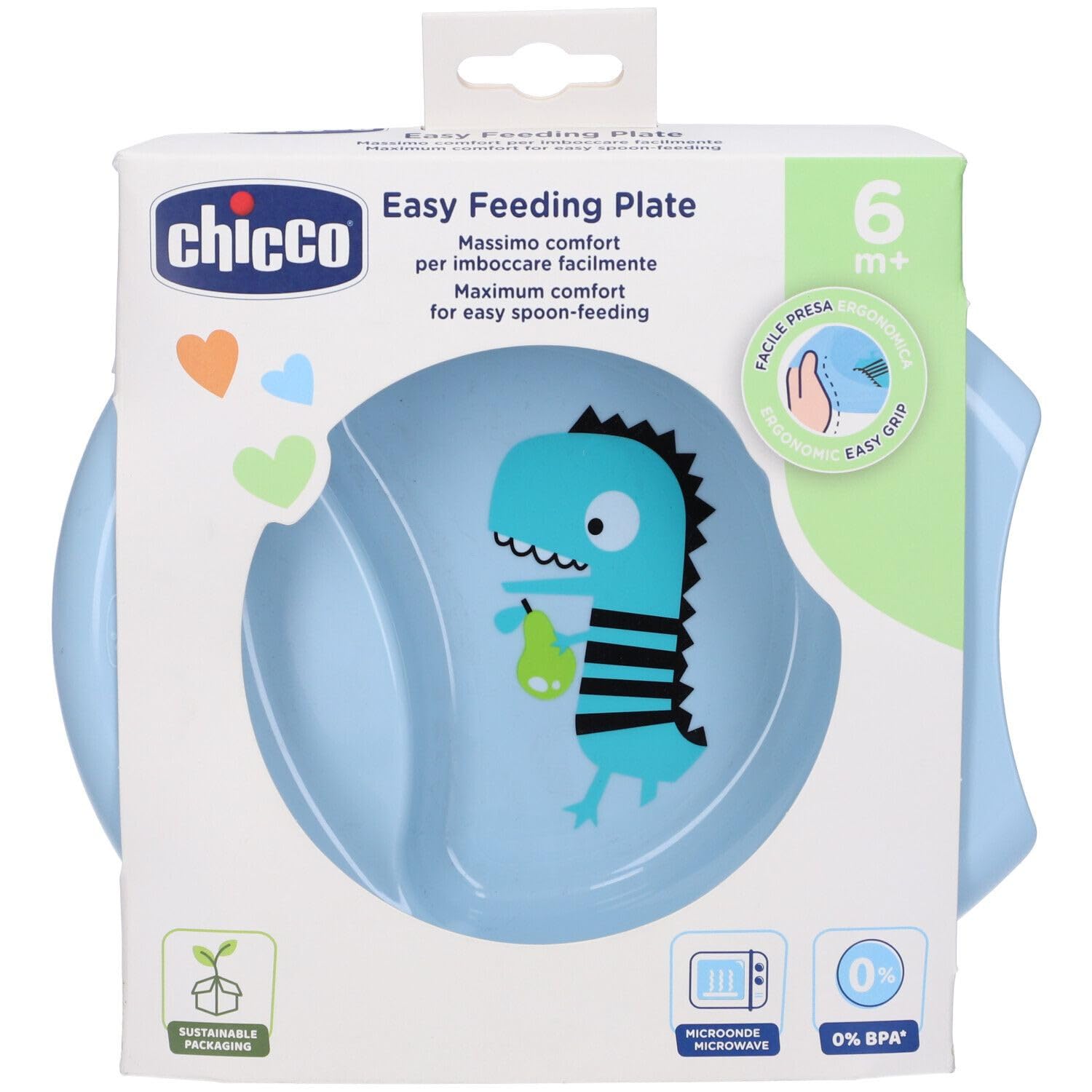 chicco-easy-teller-esslernschale-babysch-ssel-mit-rutschfestem-boden-blau-ab-6-m image 1