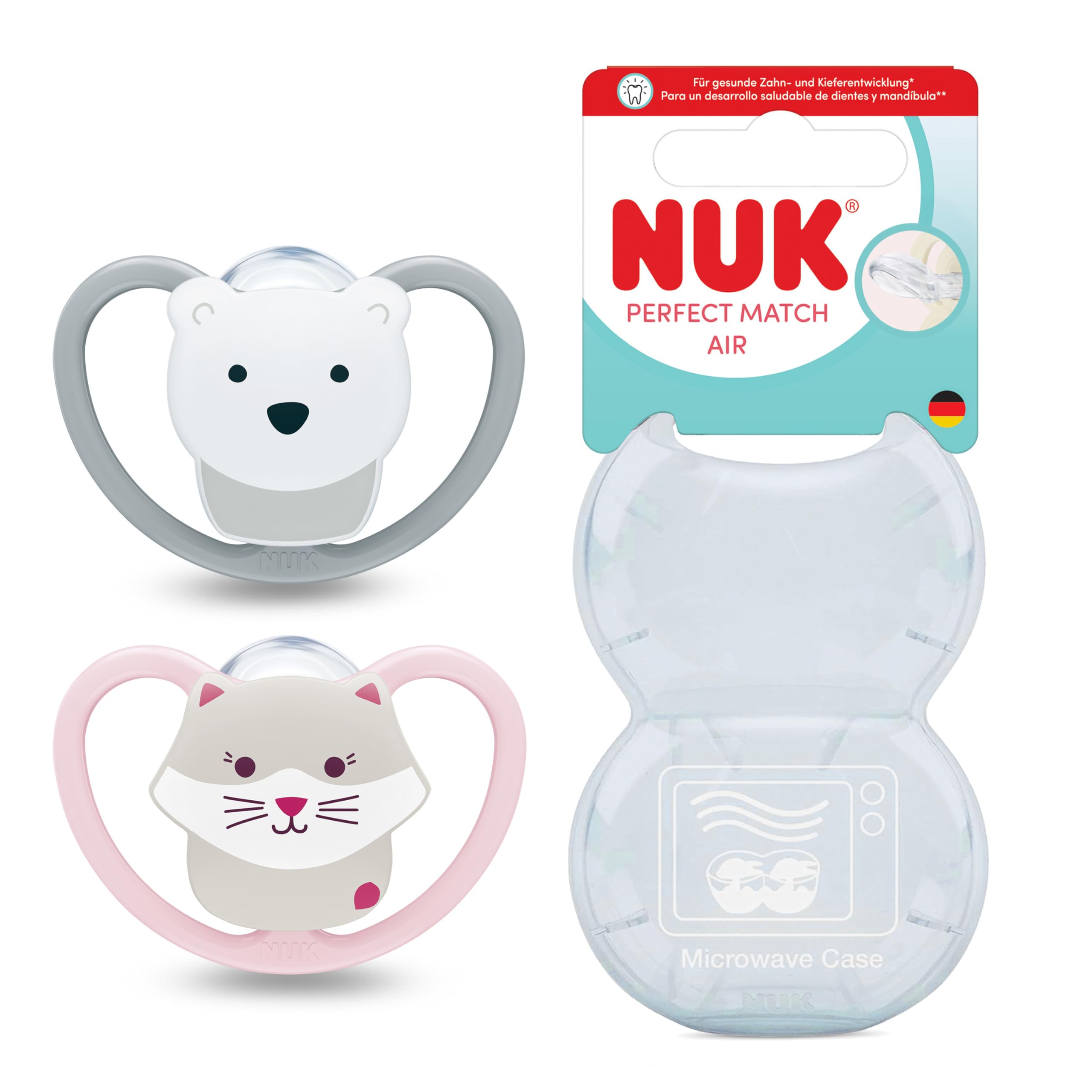 nuk-perfect-match-air-baby-schnuller-0-6-monate-kiefergerechte-silikon-schnuller image 4