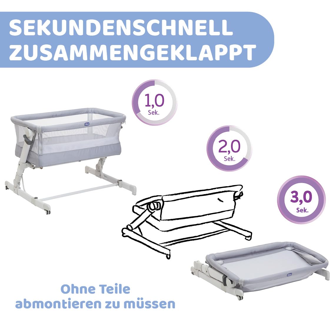 chicco-next2me-pop-up-beistellbett-grau-mit-matratze image 3
