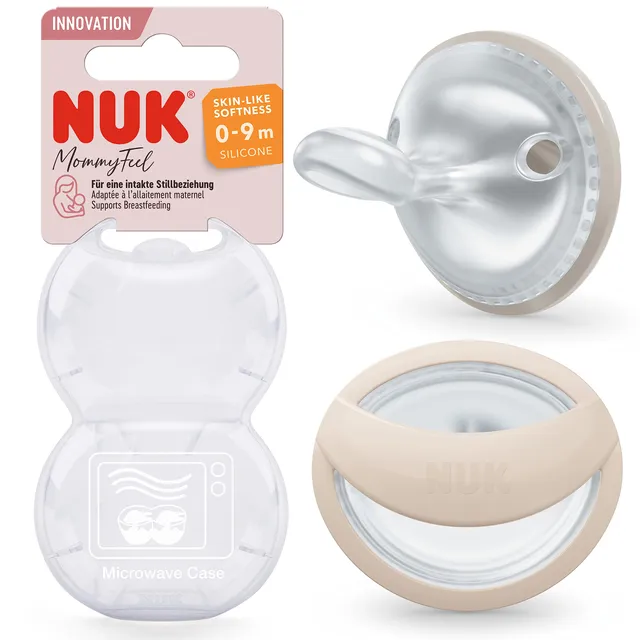 nuk-mommyfeel-beruhigungssauger-0-9-monate-stillfreundliche-silikon-sauger-bpa-f image 1