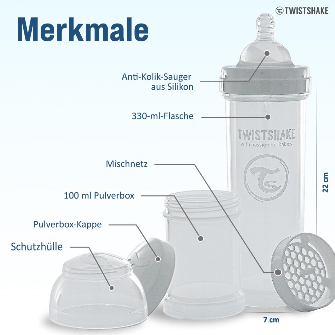 twistshake-anti-kolik-babyflasche-330-ml-mit-milchpulverbeh-lter-und-mixer-wei image 4