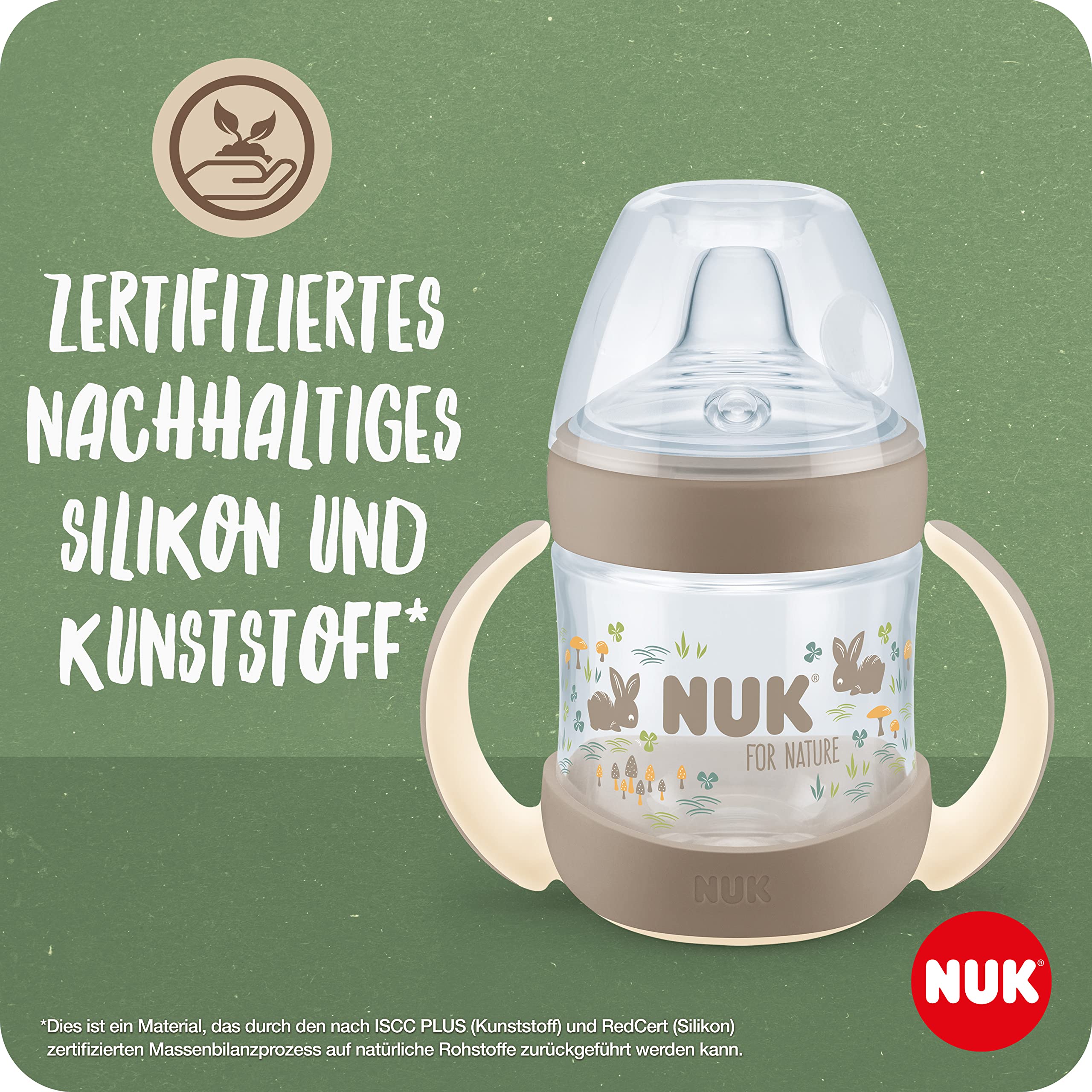 nuk-for-nature-trinklernbecher-150-ml-gr-n-6-18-monate-mit-griffen image 4