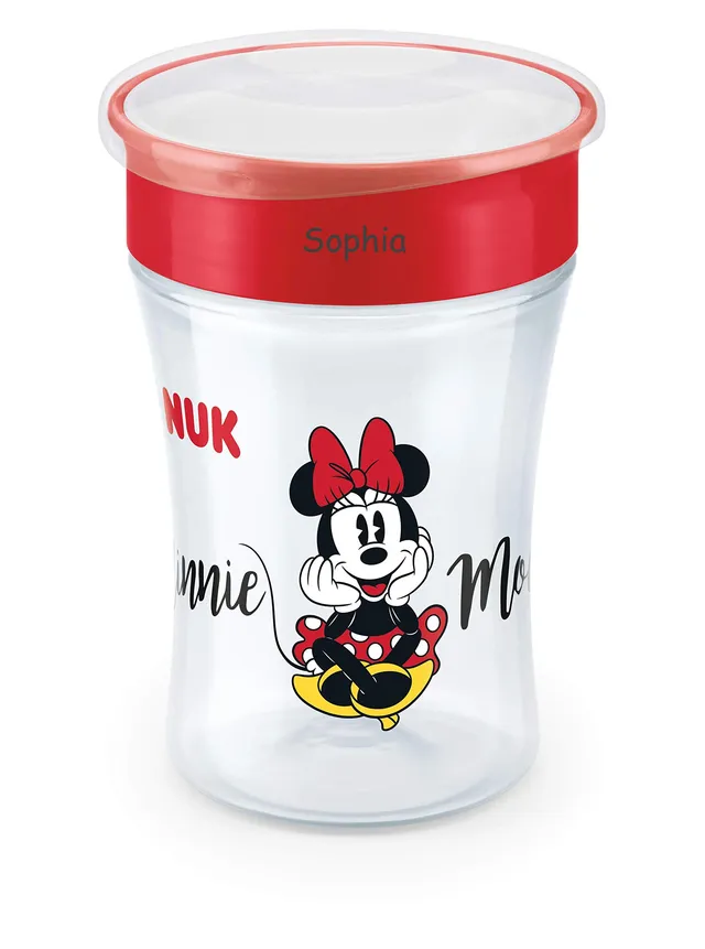 nuk-magic-cup-trinklernbecher-mit-gravur-minnie-mouse-rot-230ml-ab-8-monaten image 1