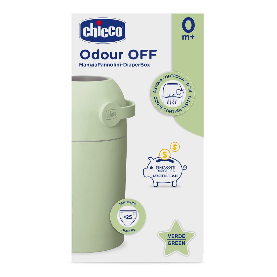 chicco-windeleimer-odour-off-geruchsdichtes-system-platzsparend-mit-deckel-ohne- image 2