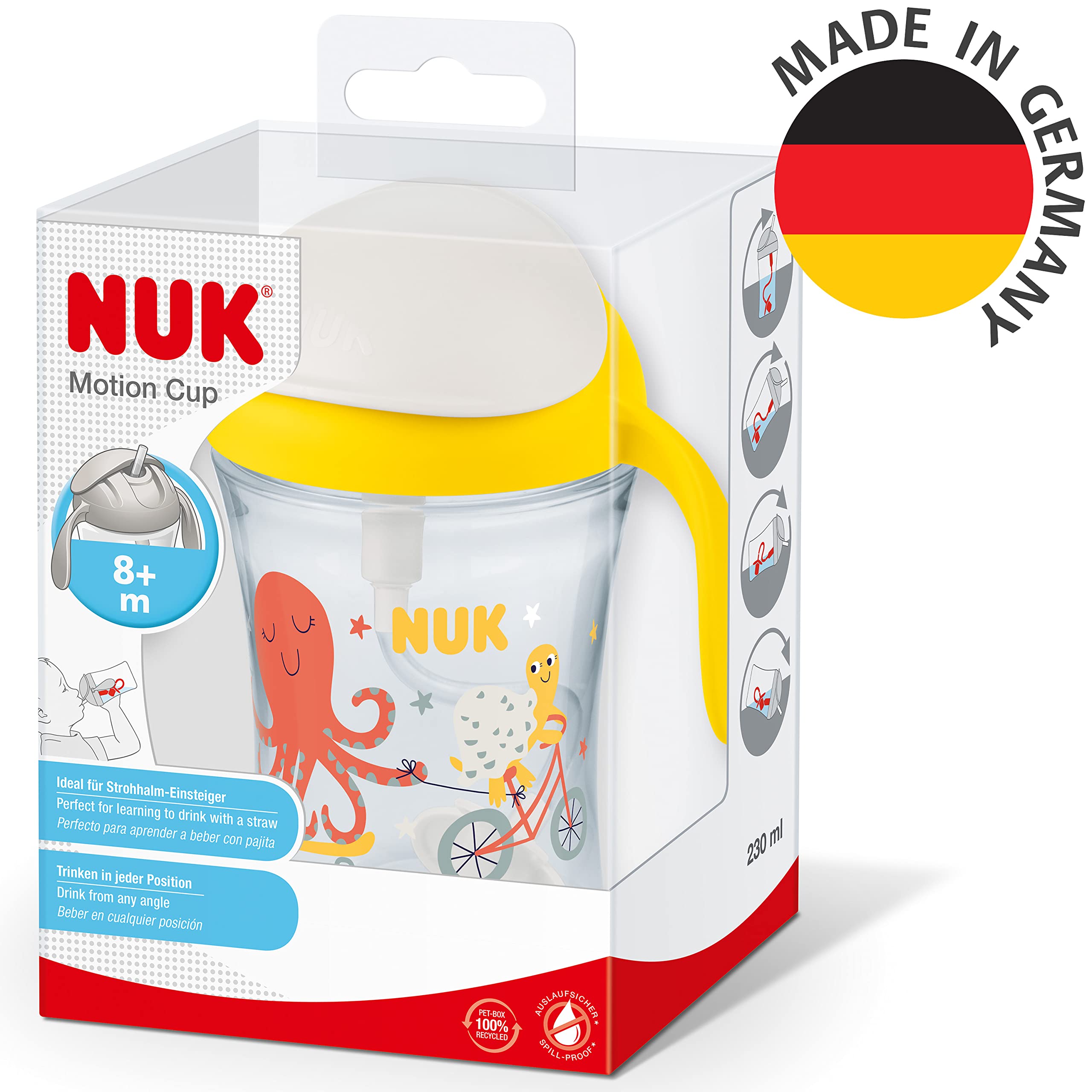 nuk-motion-cup-trinklernbecher-230ml-gelb-ab-8-monaten image 6