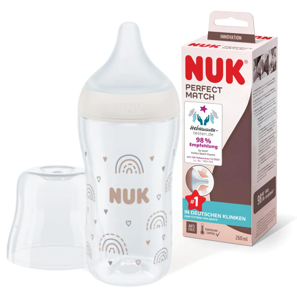 nuk-perfect-match-babyflasche-260-ml-ab-3-monaten-mit-temperature-control-und-an image 1