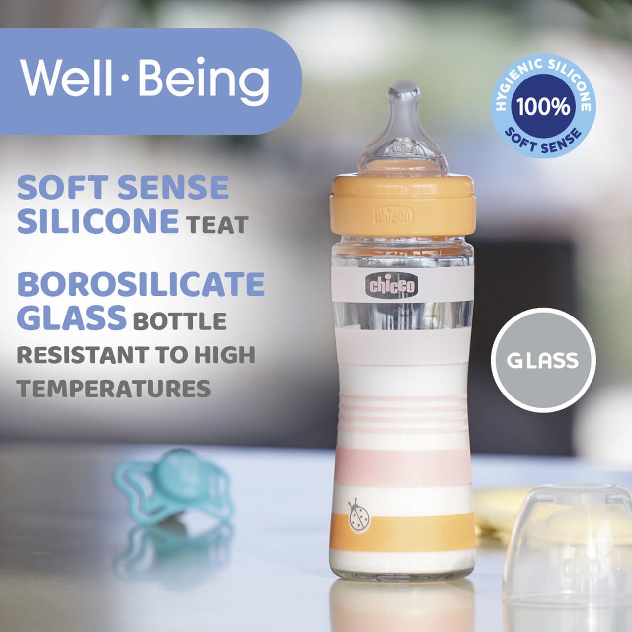 chicco-well-being-babyfl-schchen-aus-glas-240-ml-normaler-fluss-0m-silikon-sauge image 7